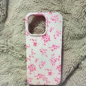 Velvet Caviar White and Pink Floral Phone Case iPhone 15 Pro Max